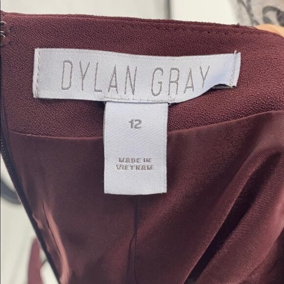 Dylan Gray A-Line Crepe Mini Skirt | Burgundy | Size 12 | NWT $148 - Picture 10 of 11